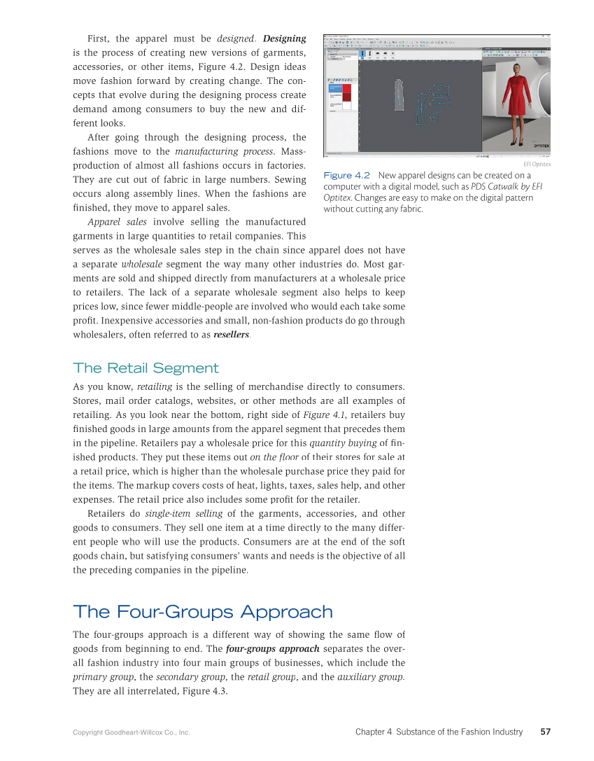 Fashion Marketing & Merchandising, 5th Edition page 57