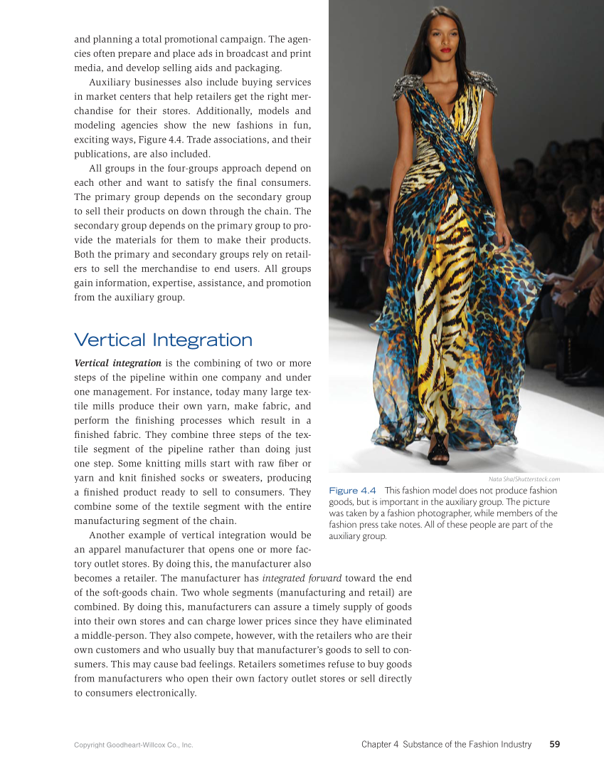 Fashion Marketing & Merchandising, 5th Edition page 59