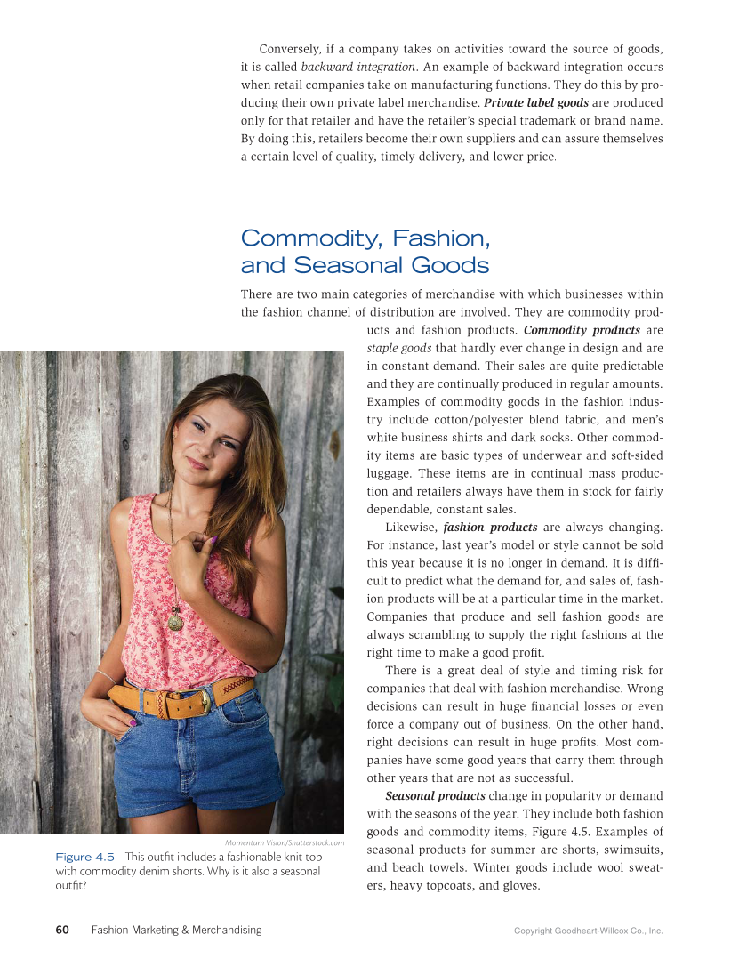 Fashion Marketing & Merchandising, 5th Edition page 60