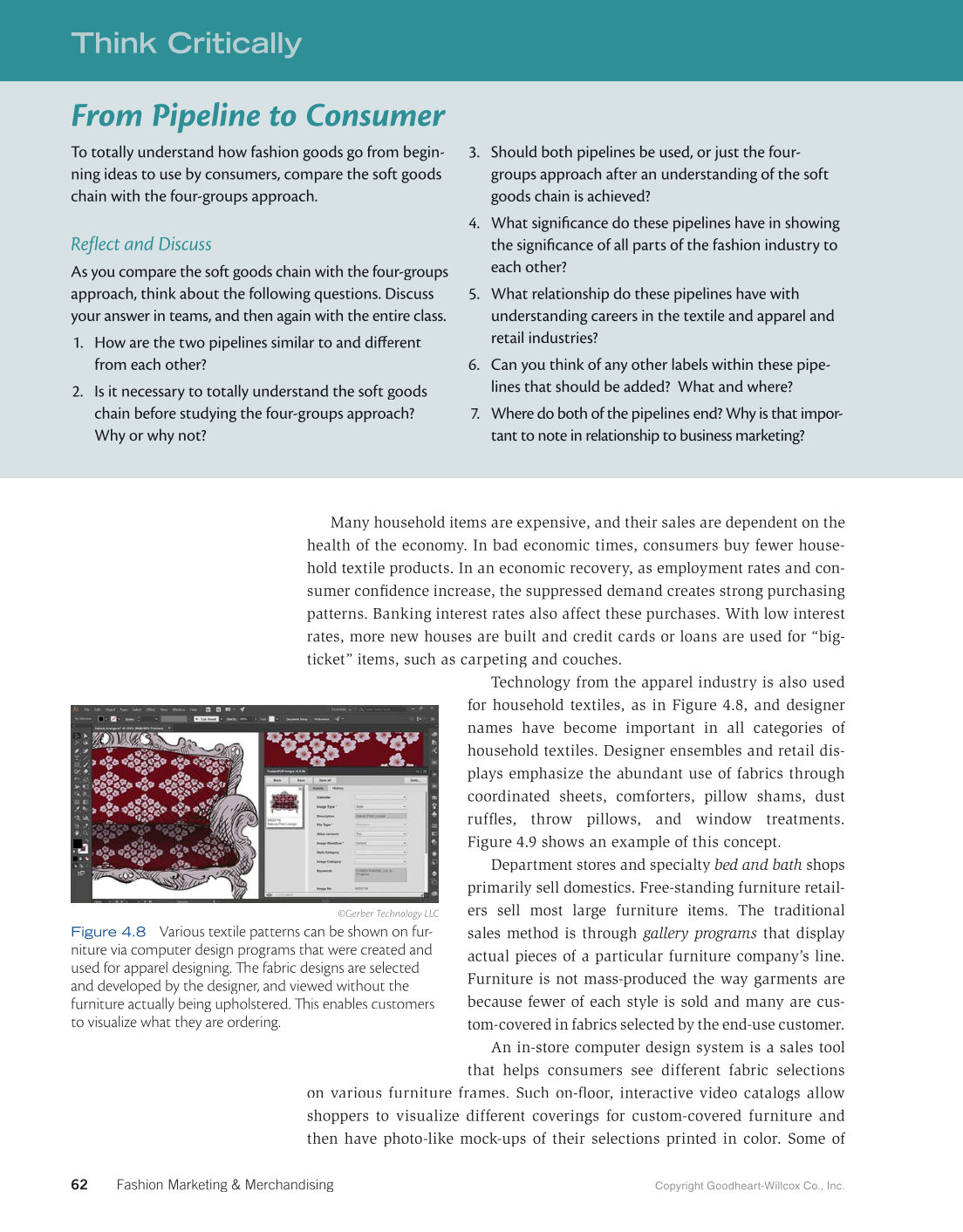 Fashion Marketing & Merchandising, 5th Edition page 62