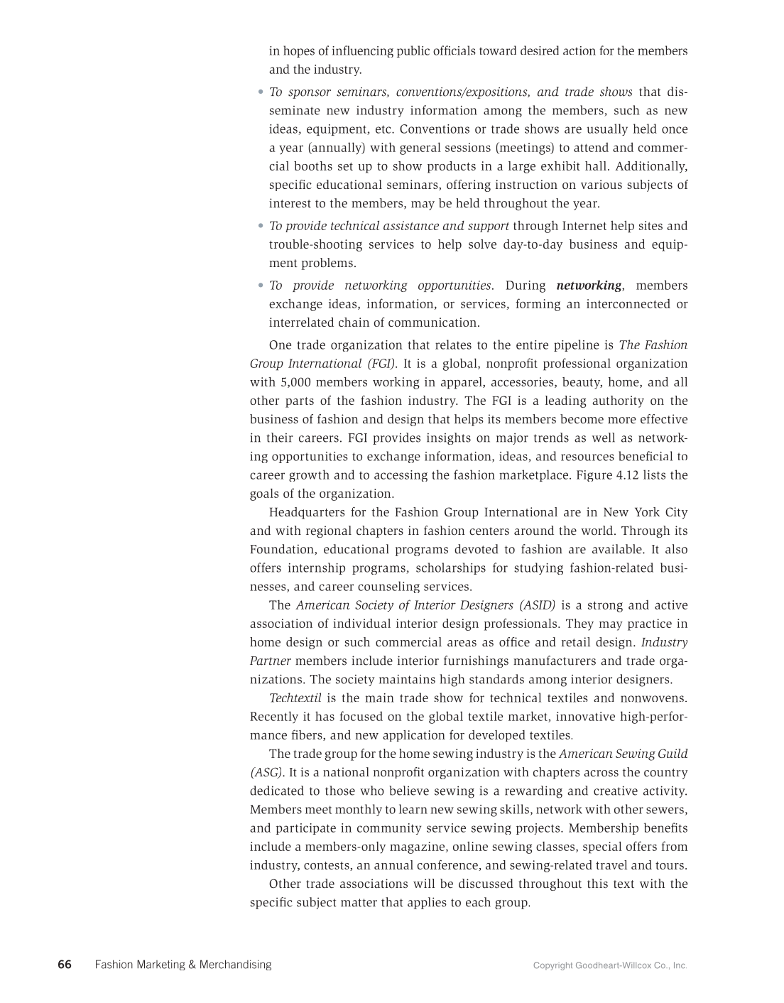 Fashion Marketing & Merchandising, 5th Edition page 66