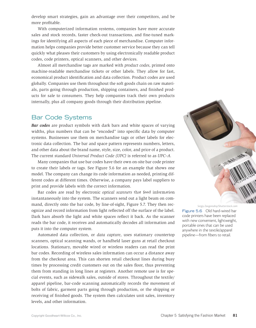 Fashion Marketing & Merchandising, 5th Edition page 81