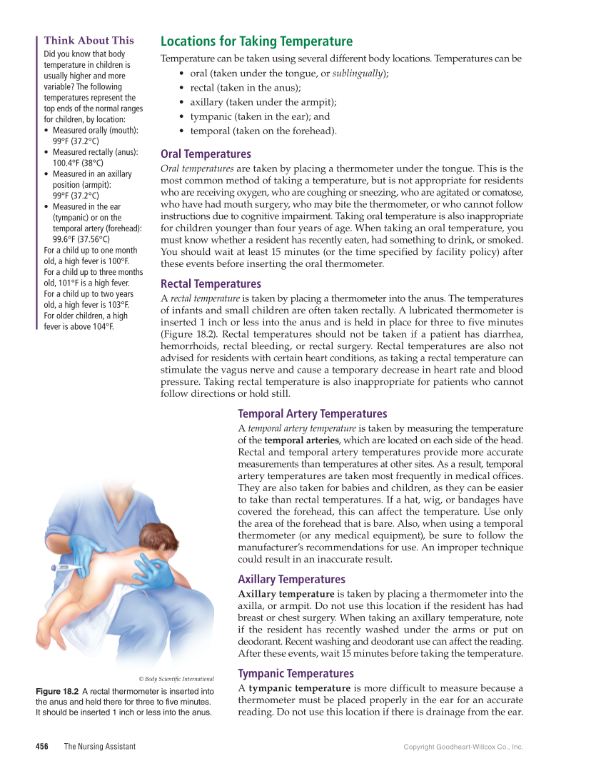 The Nursing Assistant: Essentials of Holistic Care, 1st Edition page 456