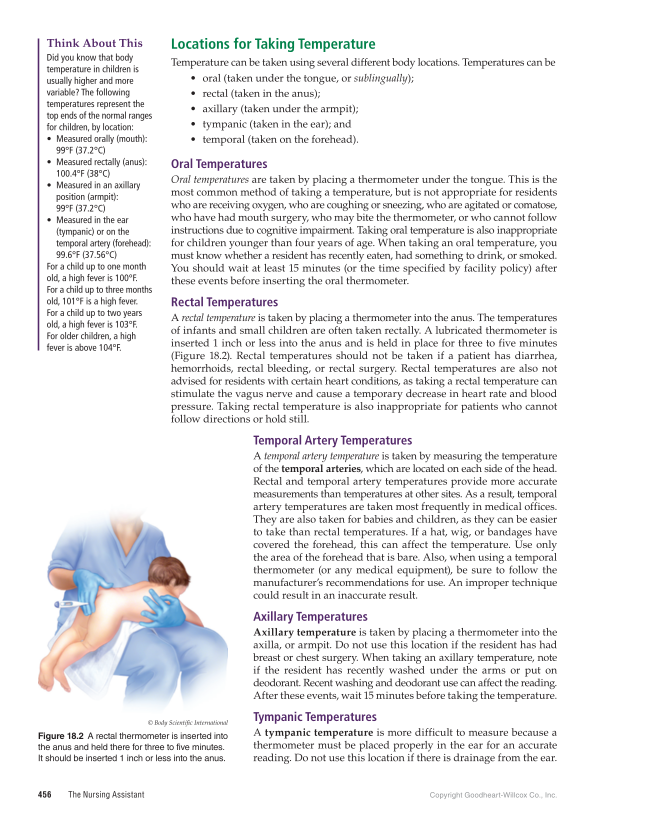 The Nursing Assistant: Essentials of Holistic Care, 1st Edition page 456