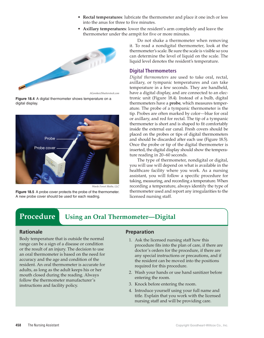 The Nursing Assistant: Essentials of Holistic Care, 1st Edition page 458
