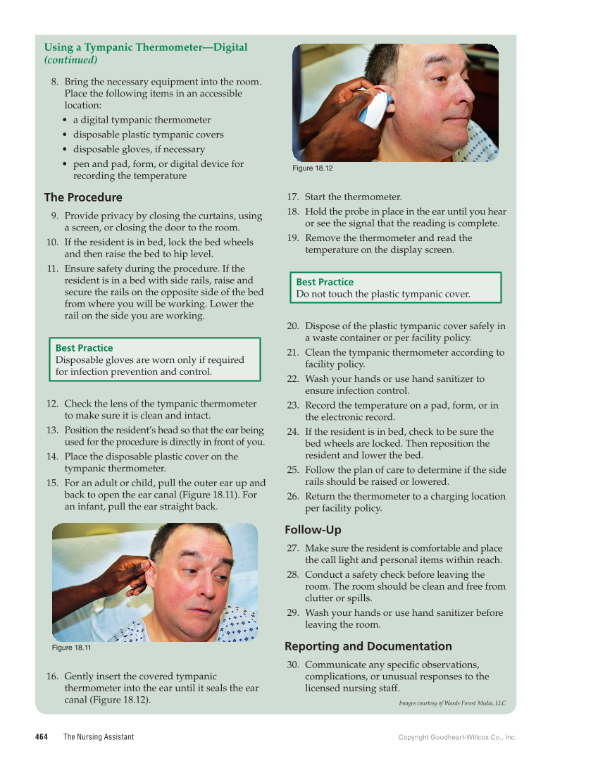 The Nursing Assistant: Essentials of Holistic Care, 1st Edition page 464