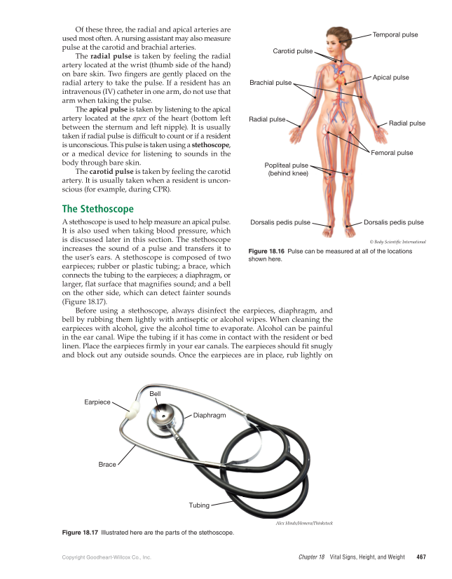 The Nursing Assistant: Essentials of Holistic Care, 1st Edition page 467