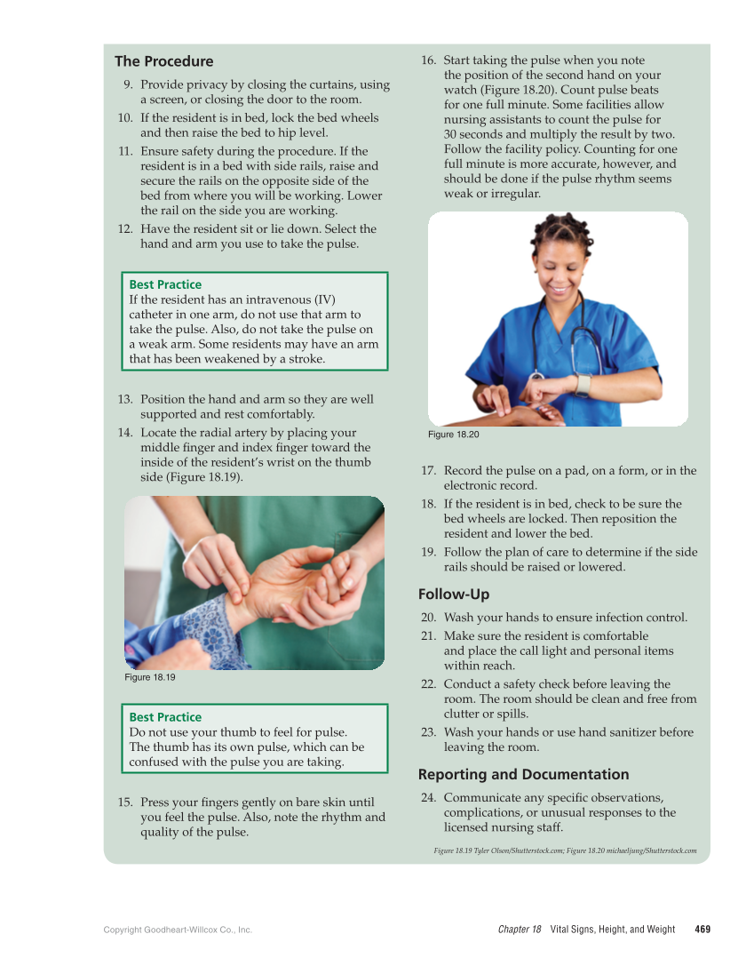 The Nursing Assistant: Essentials of Holistic Care, 1st Edition page 469