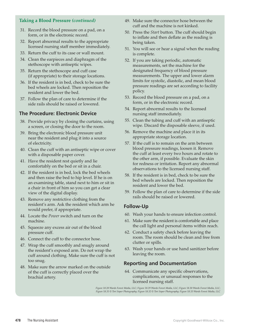 The Nursing Assistant: Essentials of Holistic Care, 1st Edition page 478