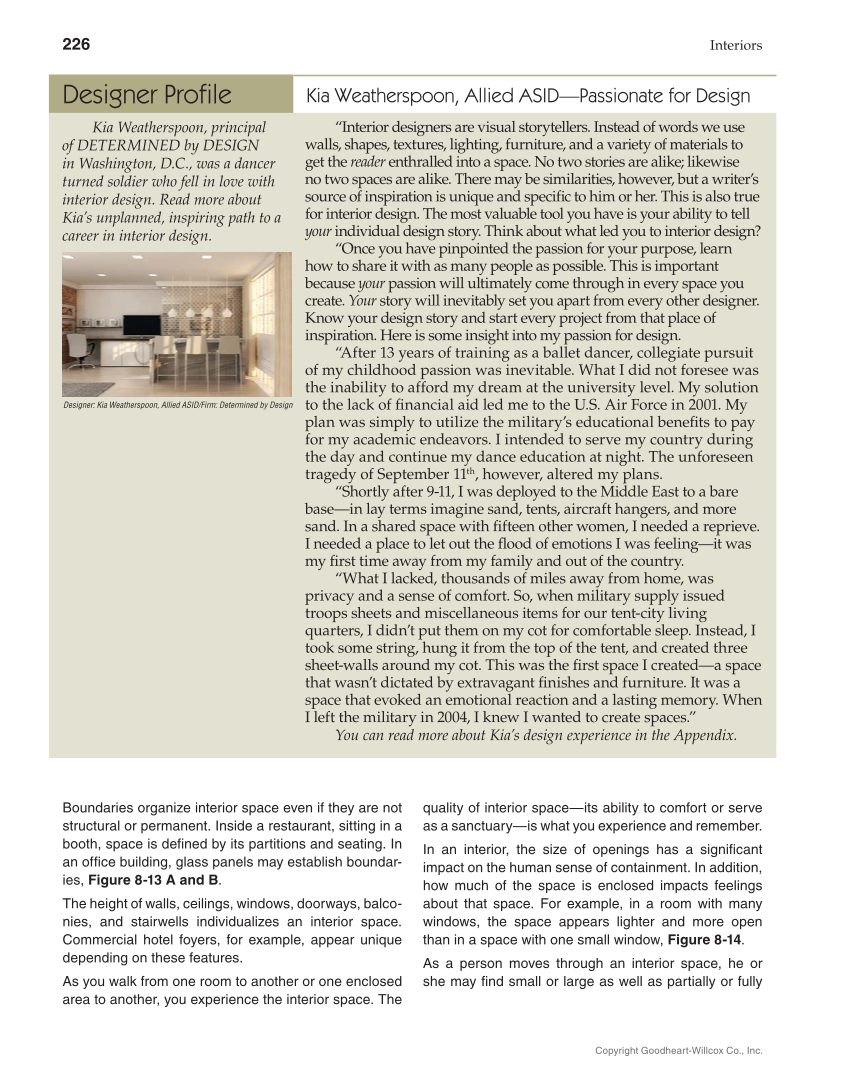 Interiors: Design, Process, and Practice, 2nd Edition page 226