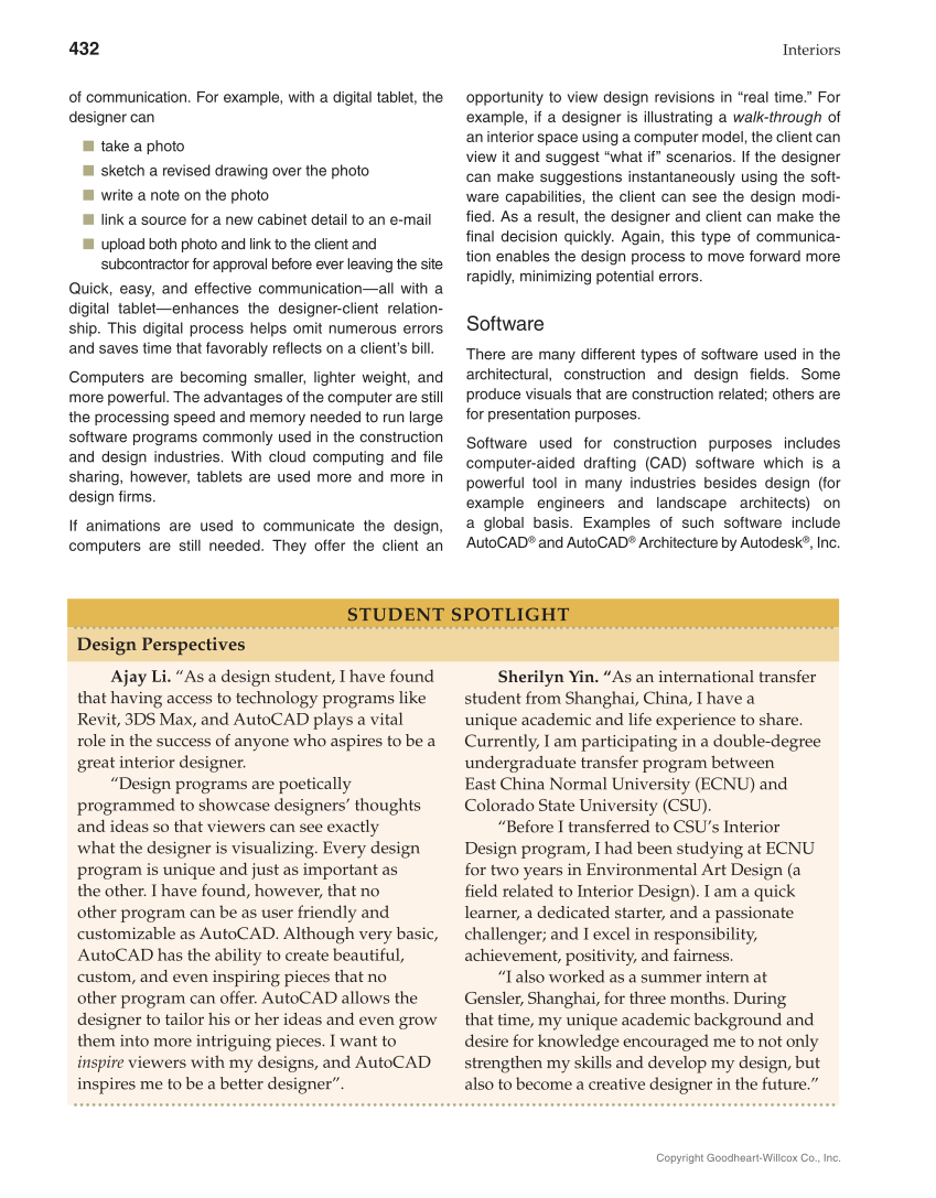 Interiors: Design, Process, and Practice, 2nd Edition page 432