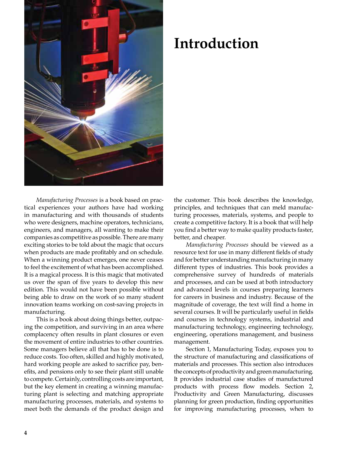 Manufacturing Processes, 3rd Edition page 4