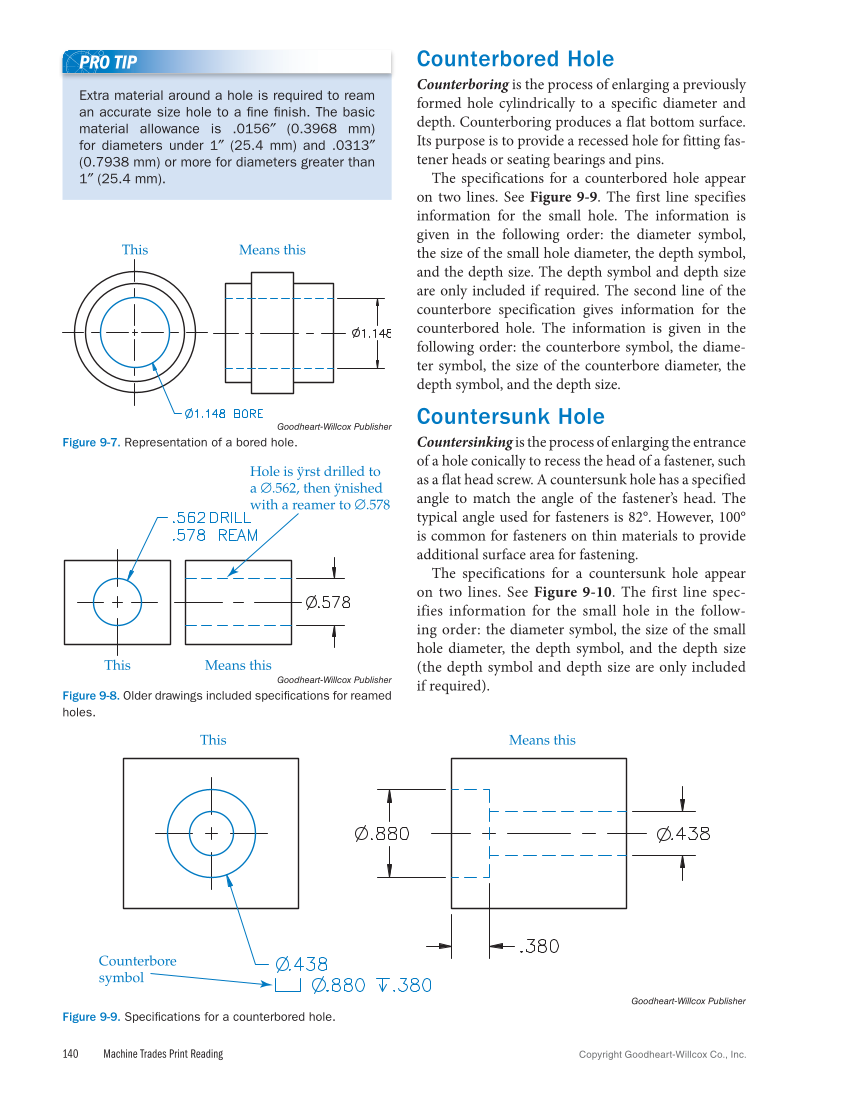 Machine Trades Print Reading 7e page 140