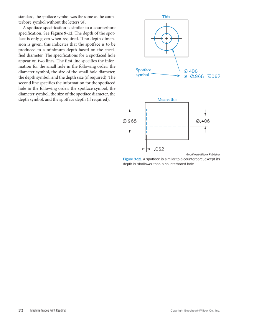 Machine Trades Print Reading 7e page 142