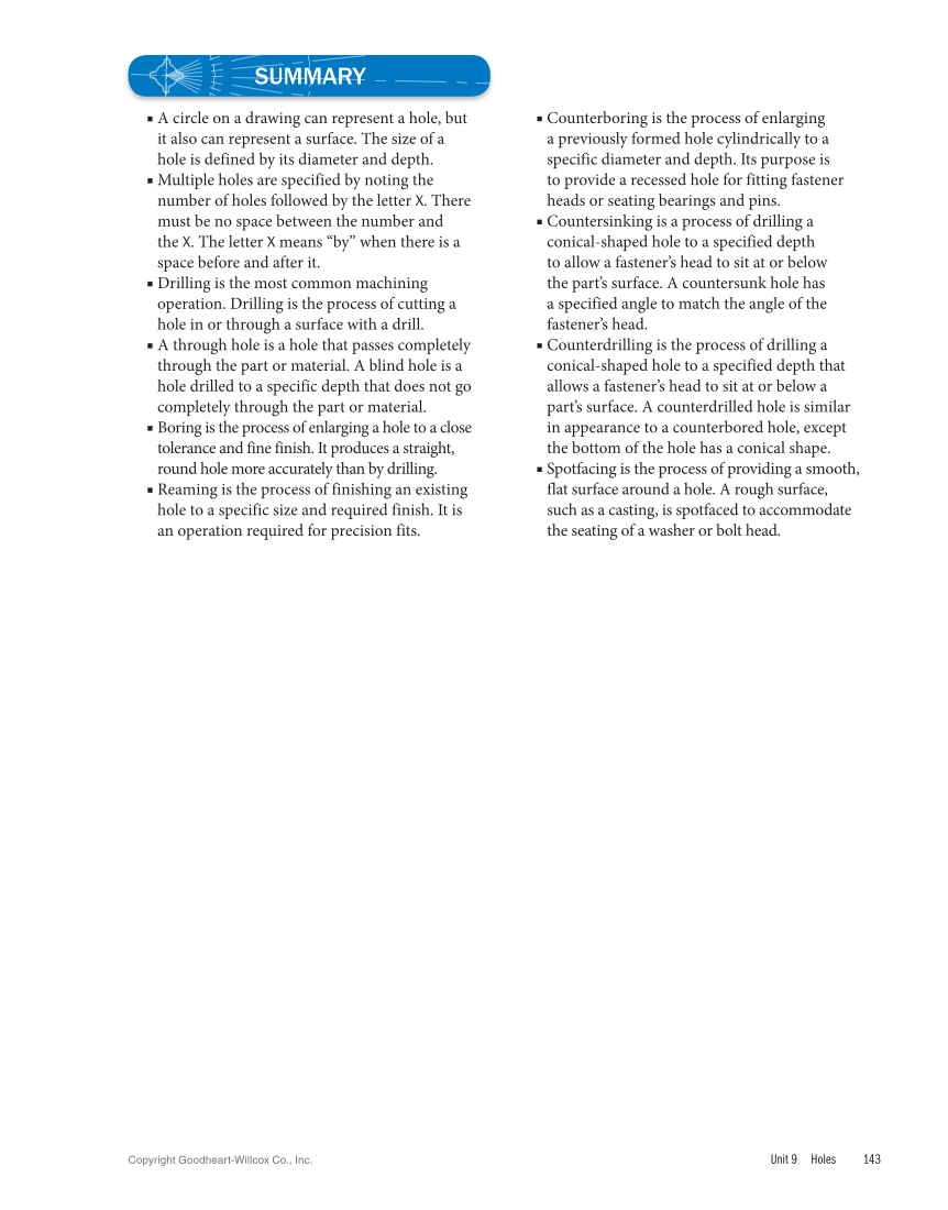 Machine Trades Print Reading 7e page 143