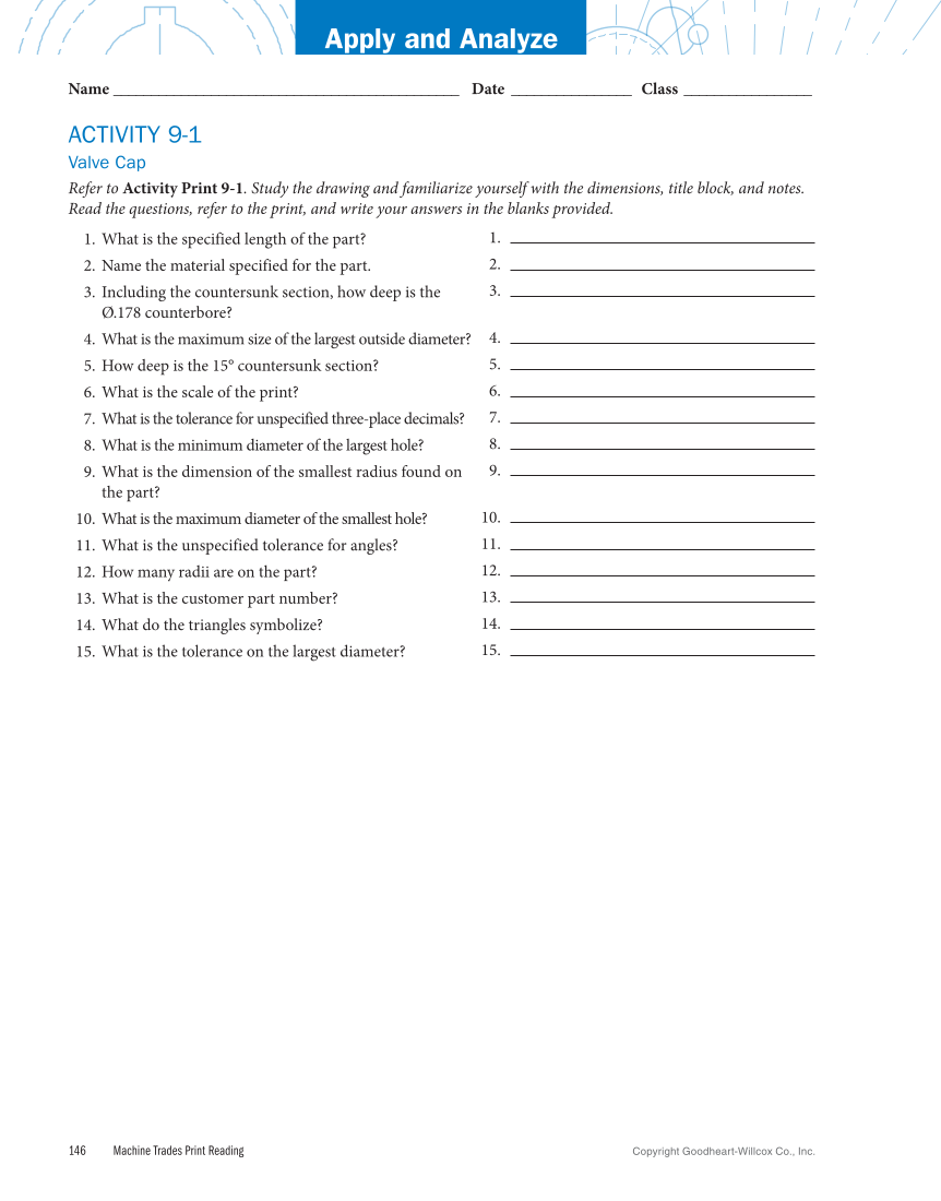 Machine Trades Print Reading 7e page 146