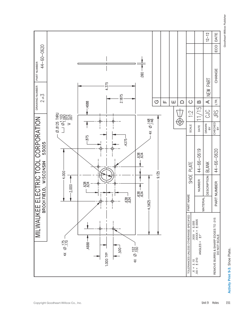 Machine Trades Print Reading 7e page 151