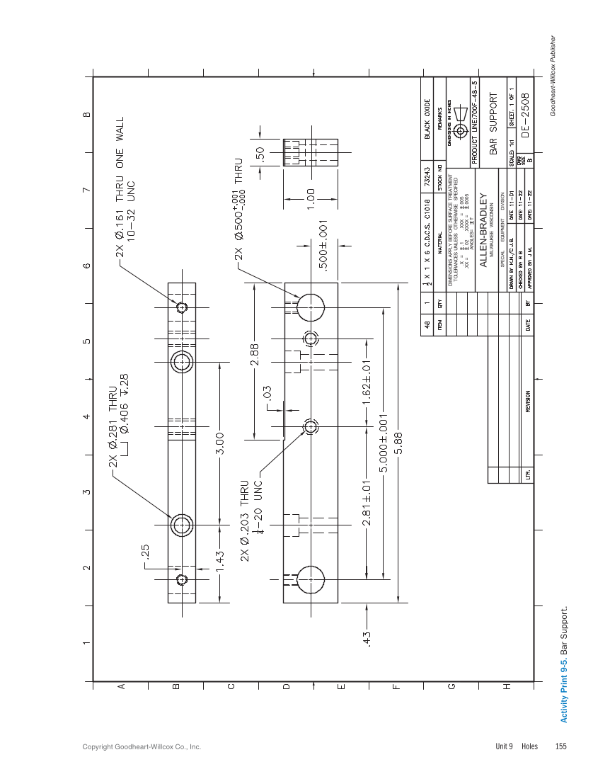 Machine Trades Print Reading 7e page 155