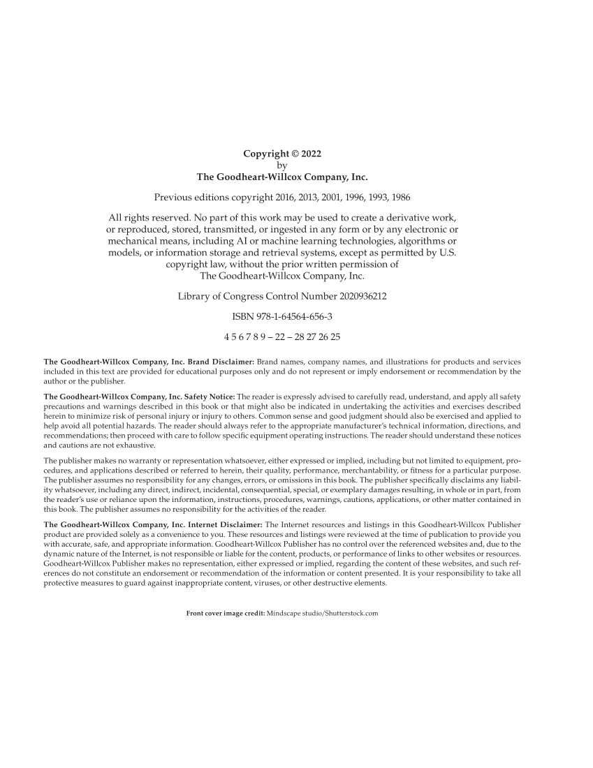 Machine Trades Print Reading 7e page ii