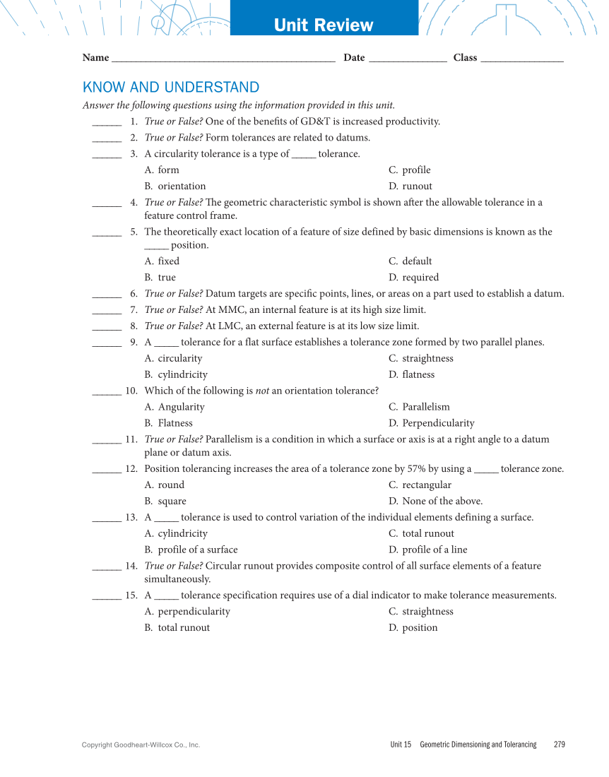 Machine Trades Print Reading 7e page 279