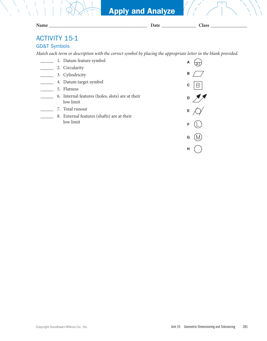 Machine Trades Print Reading 7e page 281