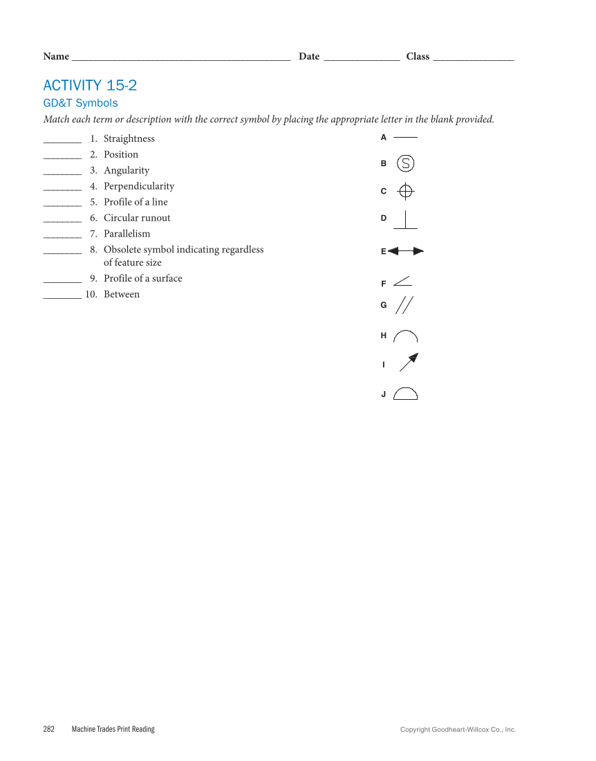 Machine Trades Print Reading 7e page 282