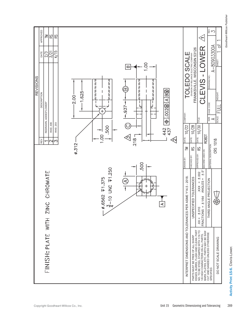 Machine Trades Print Reading 7e page 289