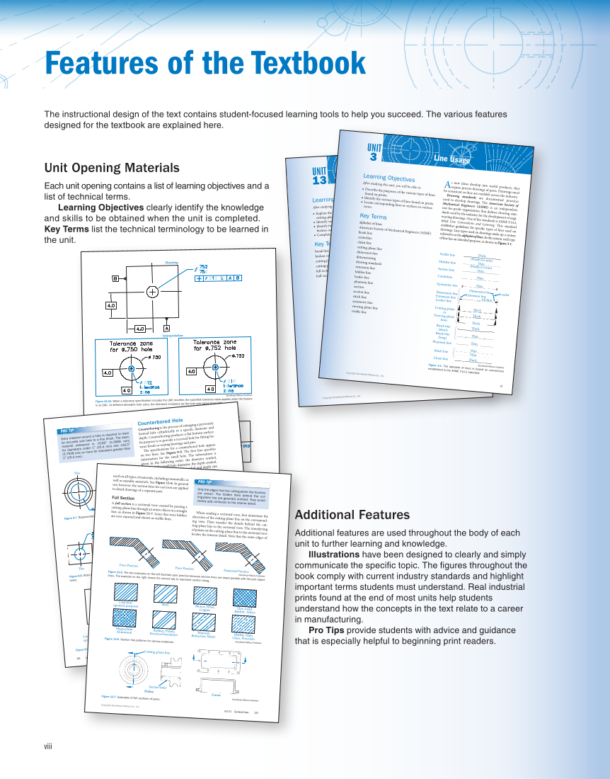 Machine Trades Print Reading 7e page viii