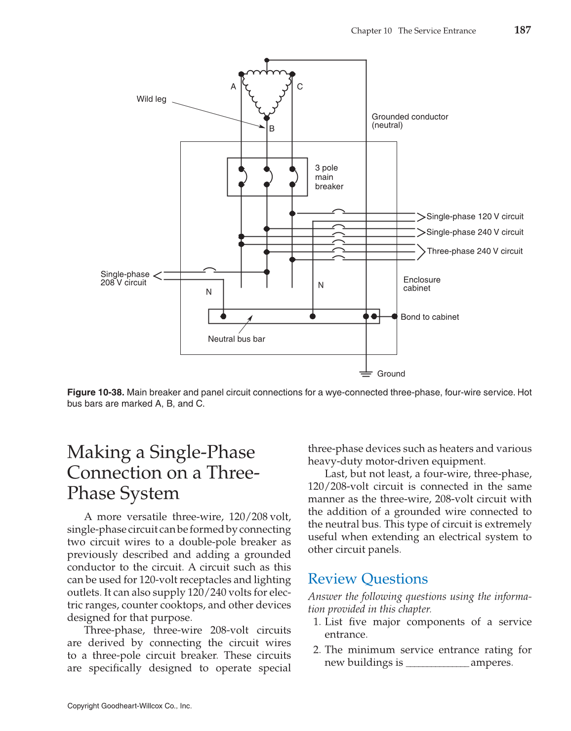 Single Phase 240 Volt Residential Wiring Diagram - Complete Wiring Schemas