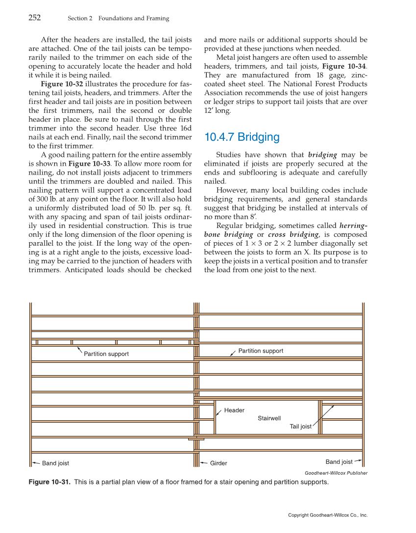 Modern Carpentry, 12th Edition page 252