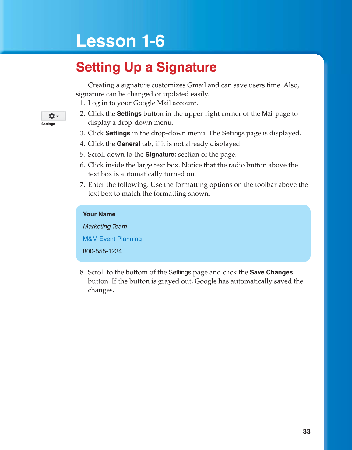 Using Google Apps, 1st Edition page 33