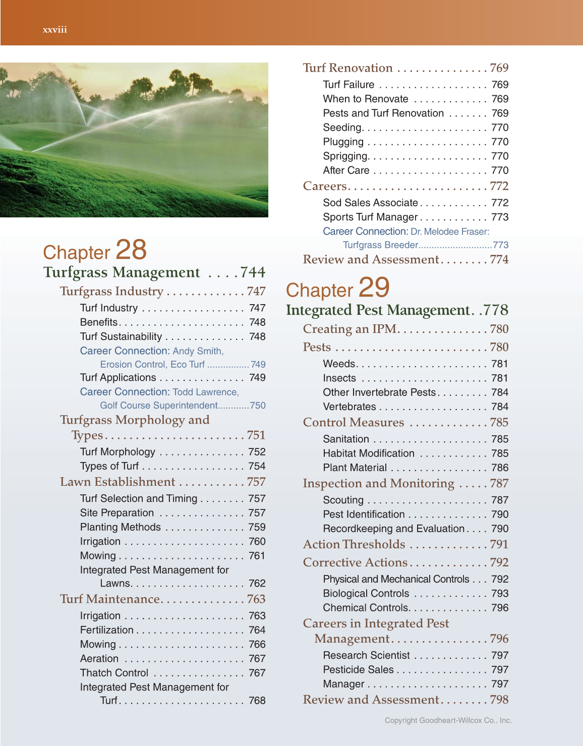 Horticulture Today, 1st Edition page xxviii