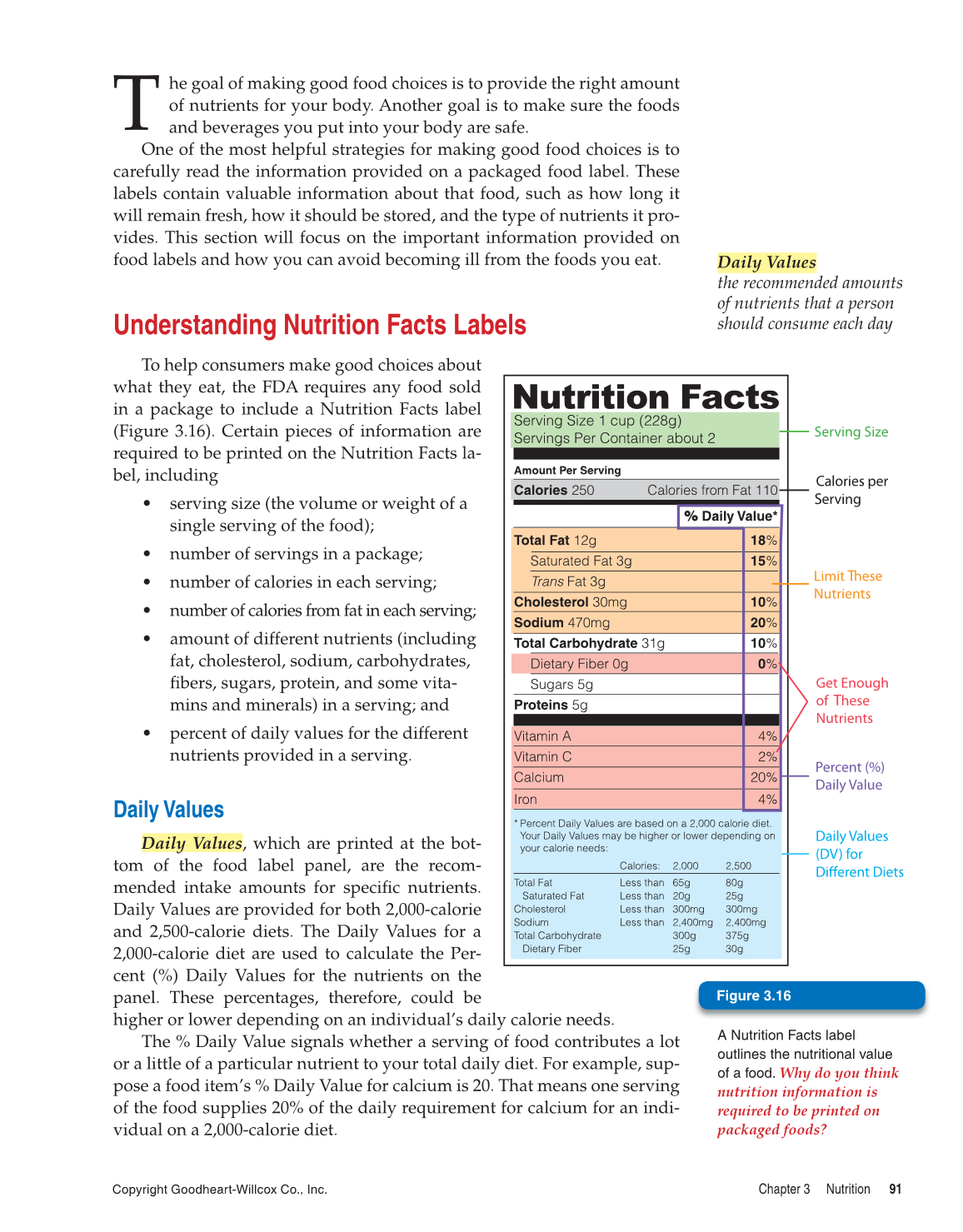 Comprehensive Health, 1st Edition page 91