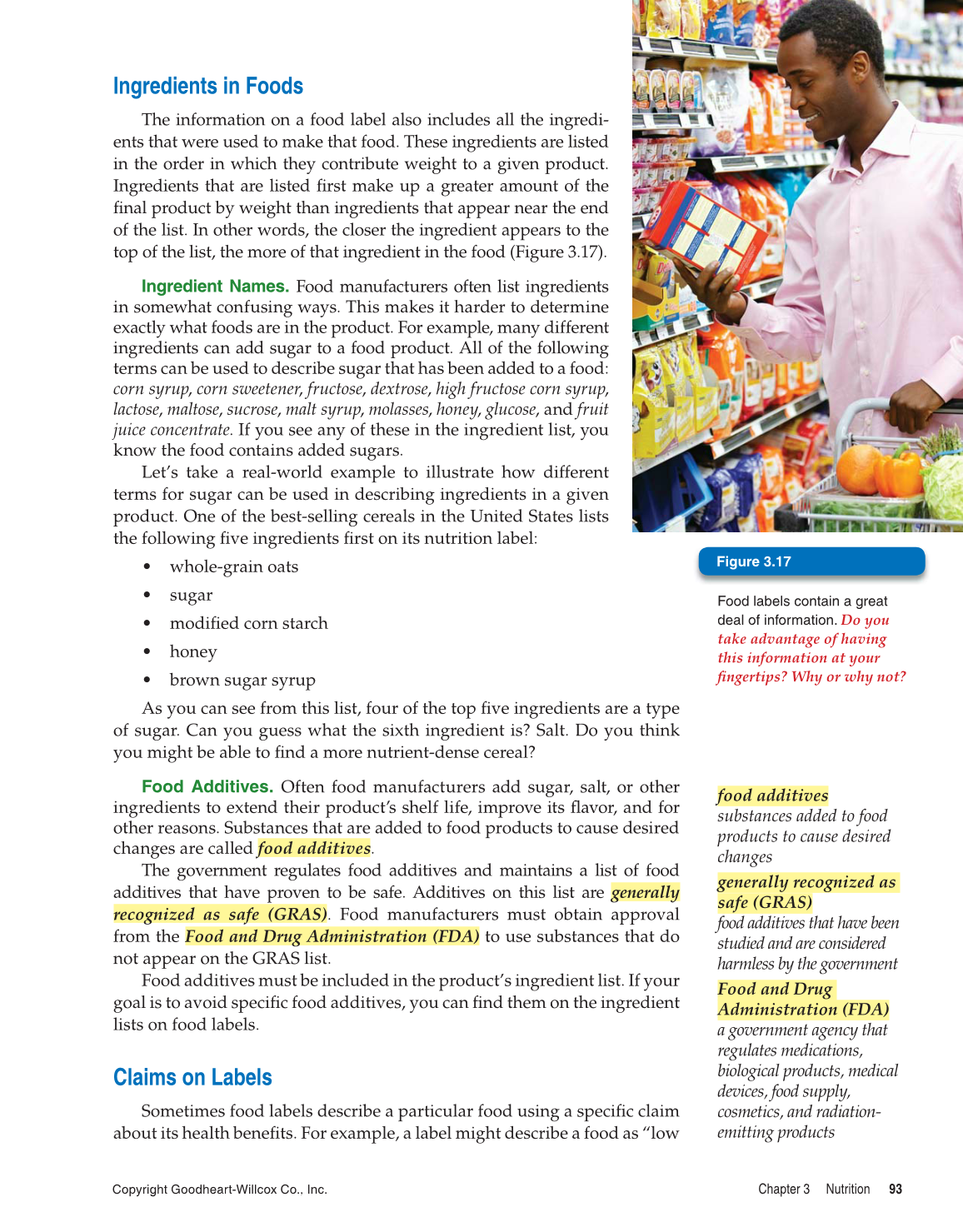 Comprehensive Health, 1st Edition page 93