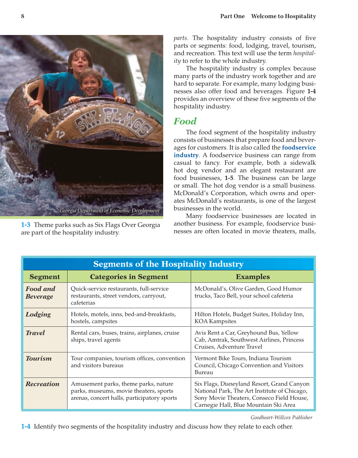 Hospitality Services, 3rd Edition page 8