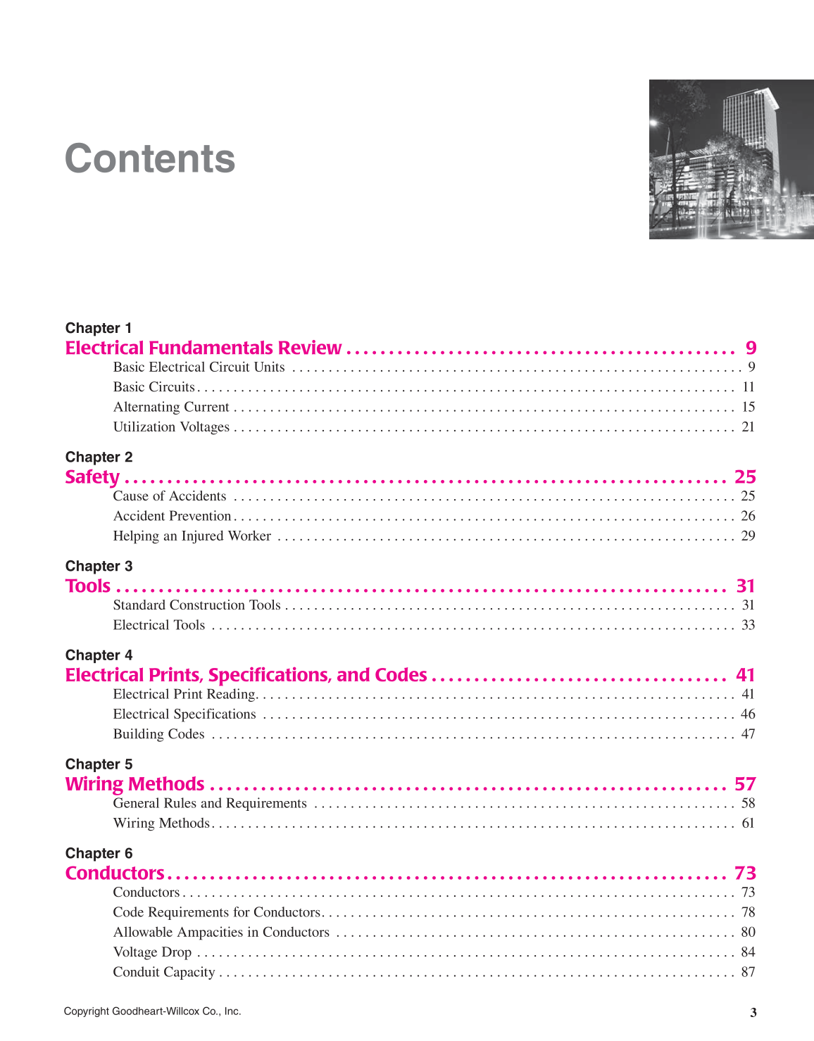 Modern Commercial Wiring, 6th Edition page 3
