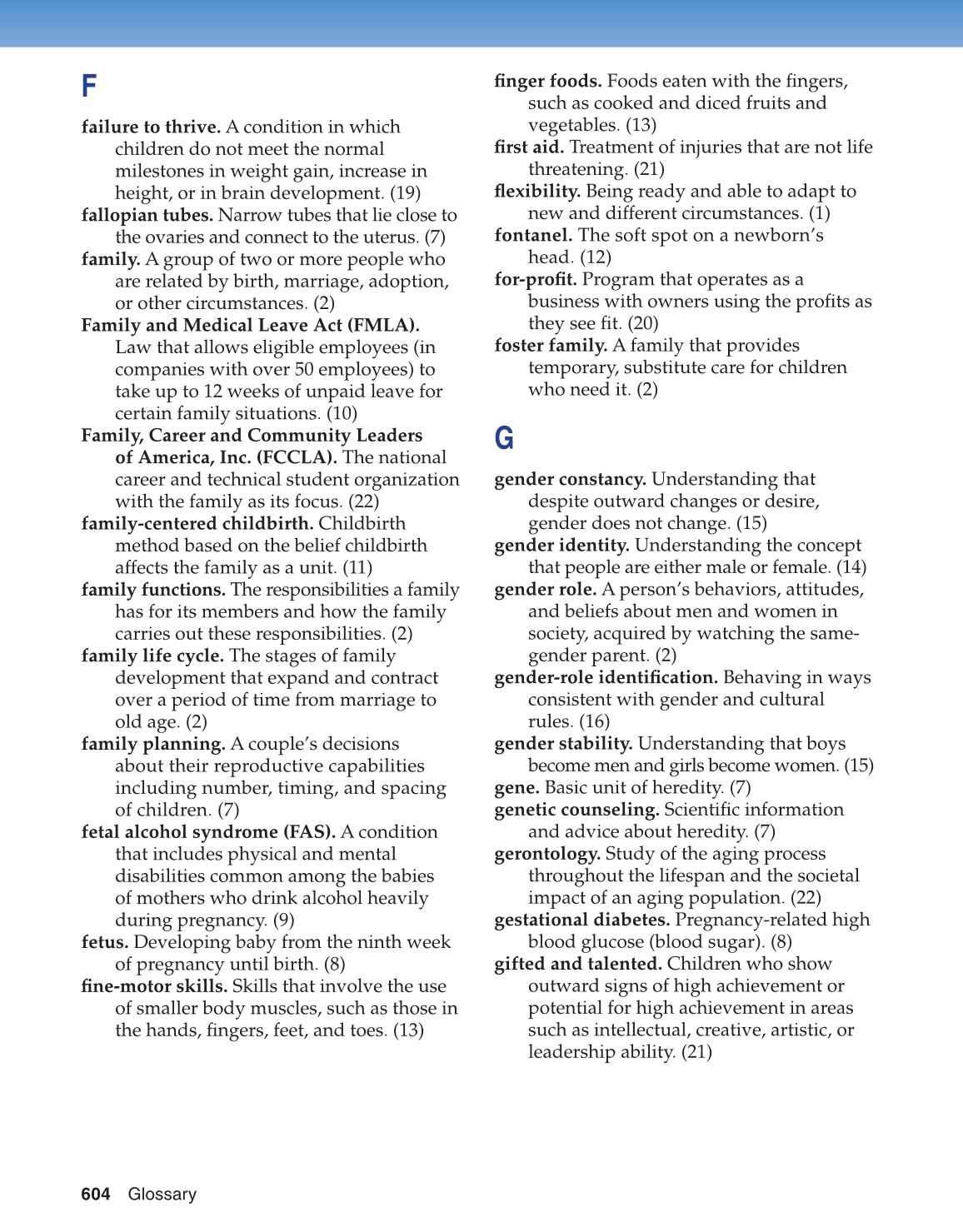 Parents and Their Children, 8th Edition page 604