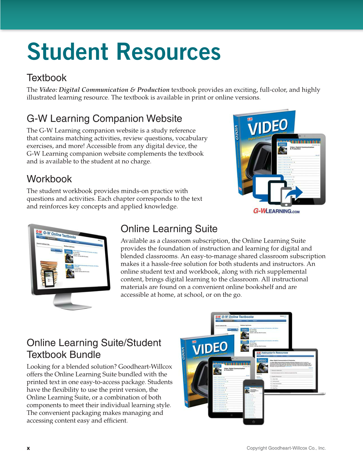 Video: Digital Communication & Production, 4th Edition page x