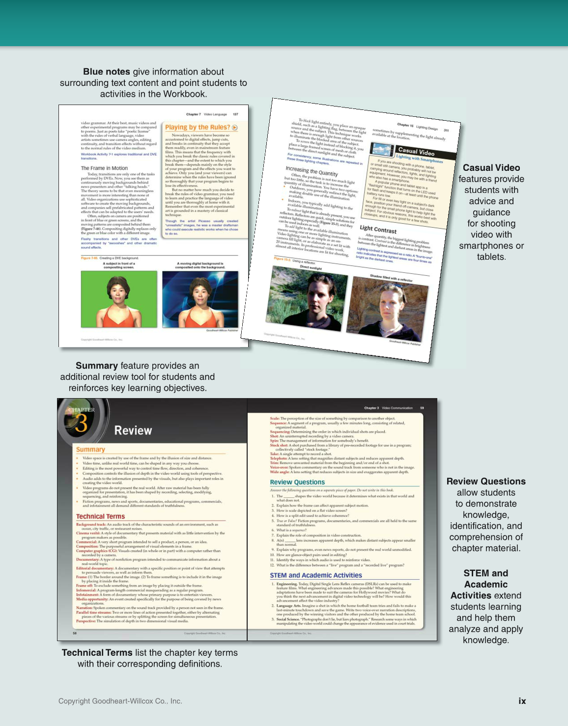 Video: Digital Communication & Production, 4th Edition page ix