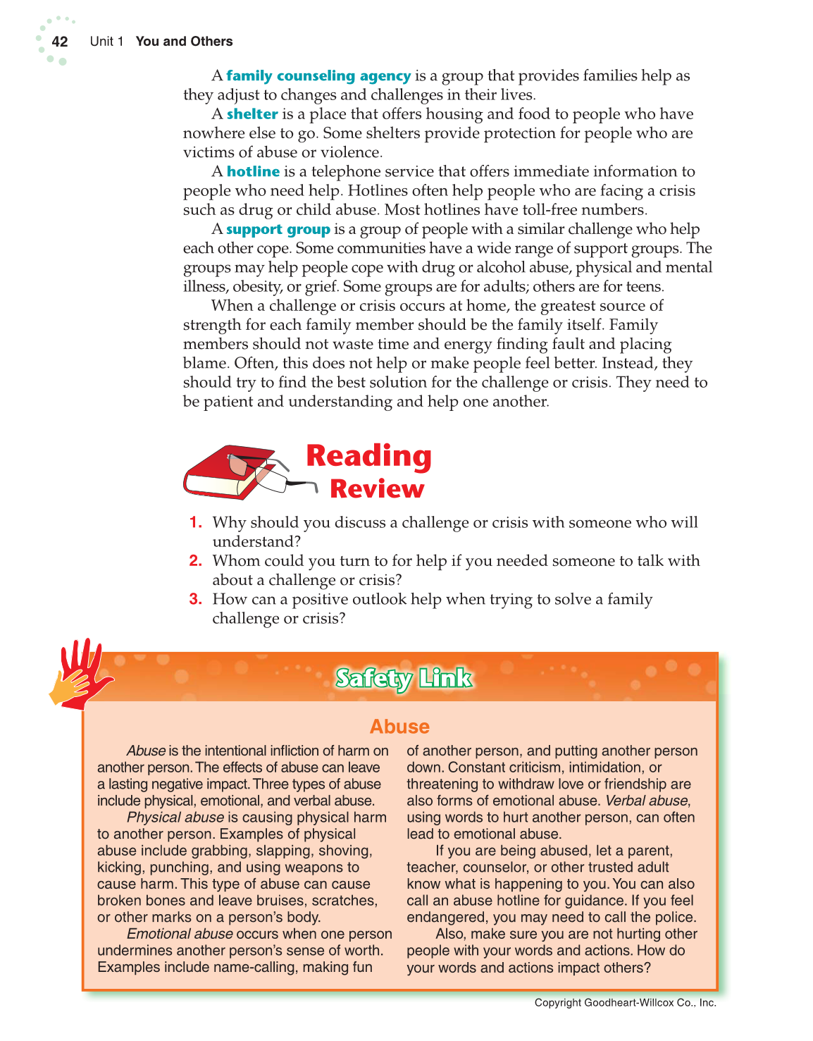 Exploring Life and Career: Introduction to Social Health, 7th Edition page 42
