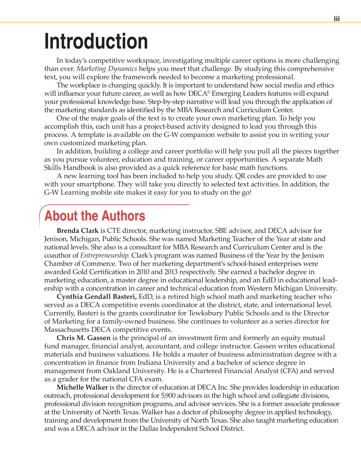 Marketing Dynamics, 3rd Edition page III