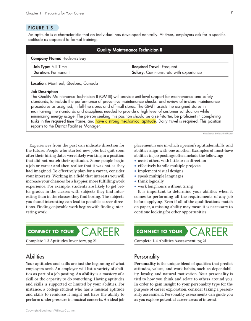 Connect to Your Career: Job-Search Skills for a Digital World, Canadian Edition page 7