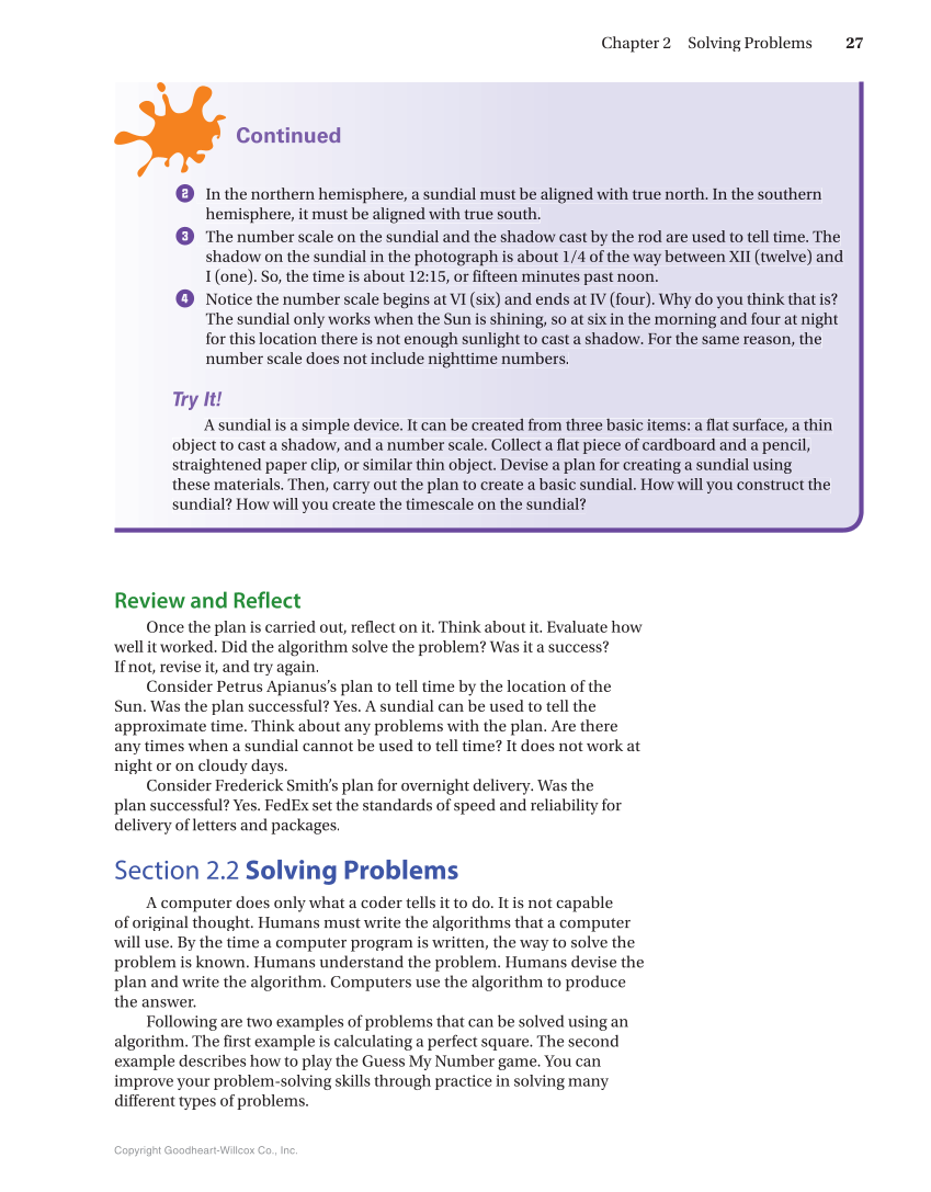 Introduction to Computer Science: Coding, 1st Edition page 27