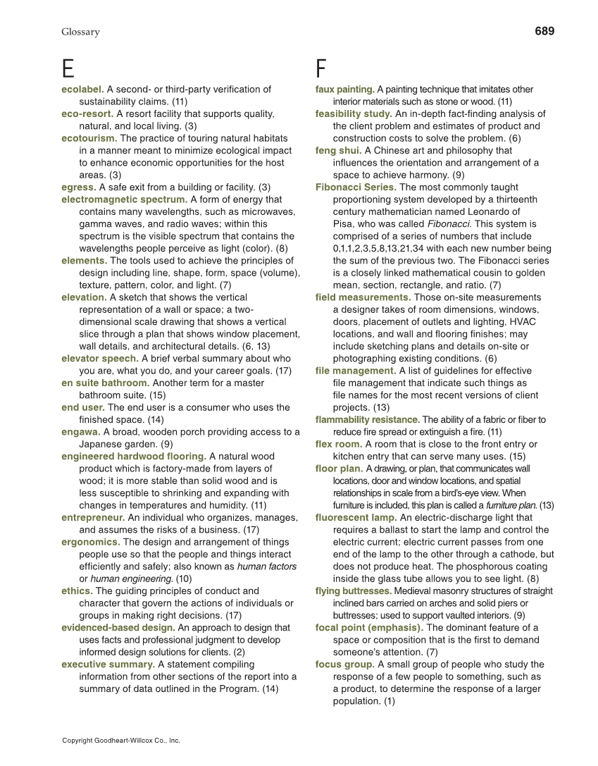 Interior Design, 1st Edition page 689