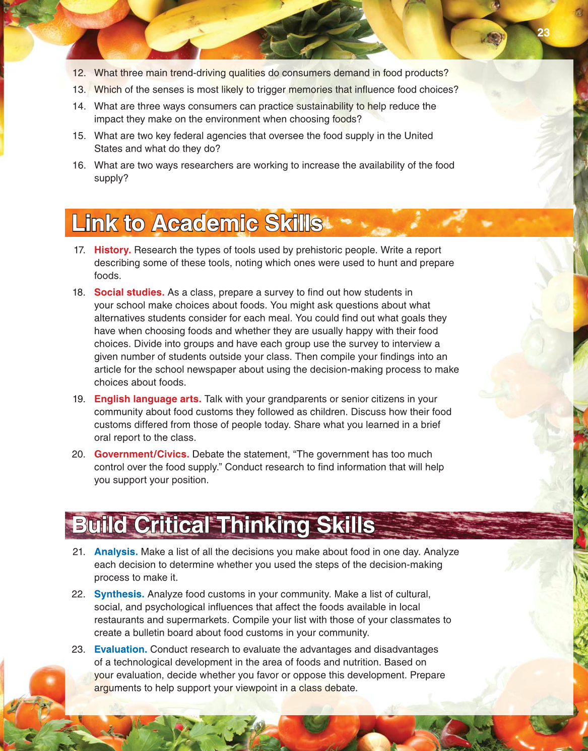 Guide to Good Food, 12th Edition page 23