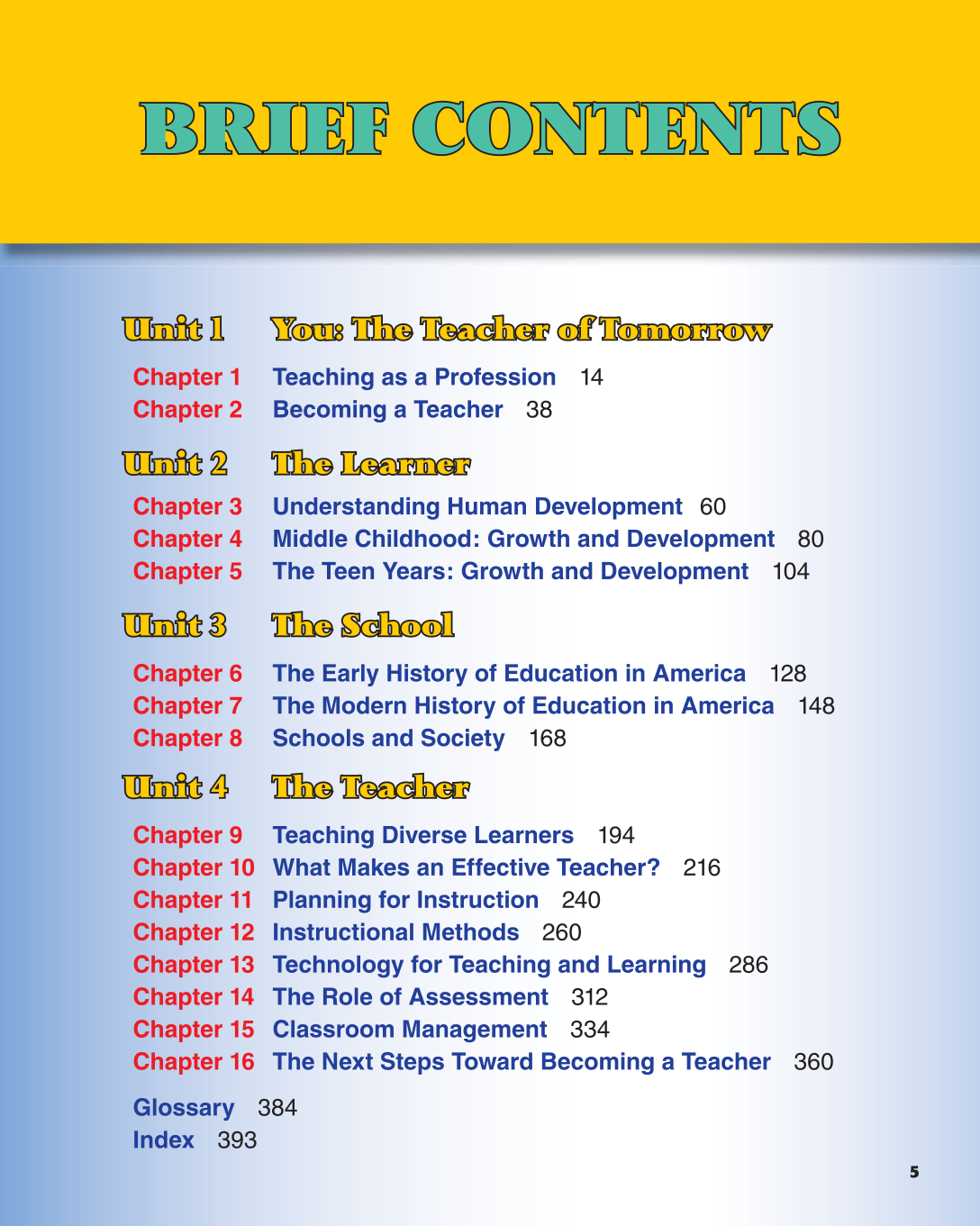 Teaching, 1st Edition page 5
