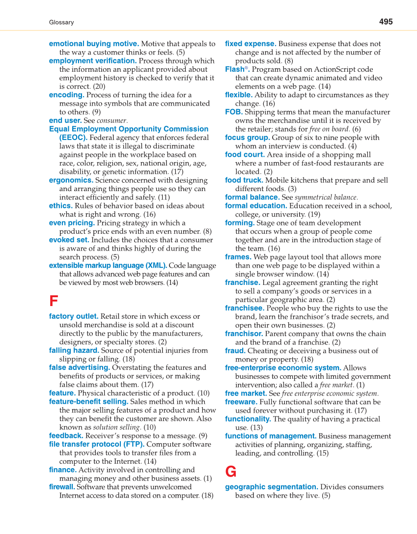 Retailing and E-tailing, 1st Edition page 495
