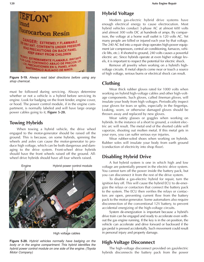 Auto Engine Repair, A1, 5th Edition page 120
