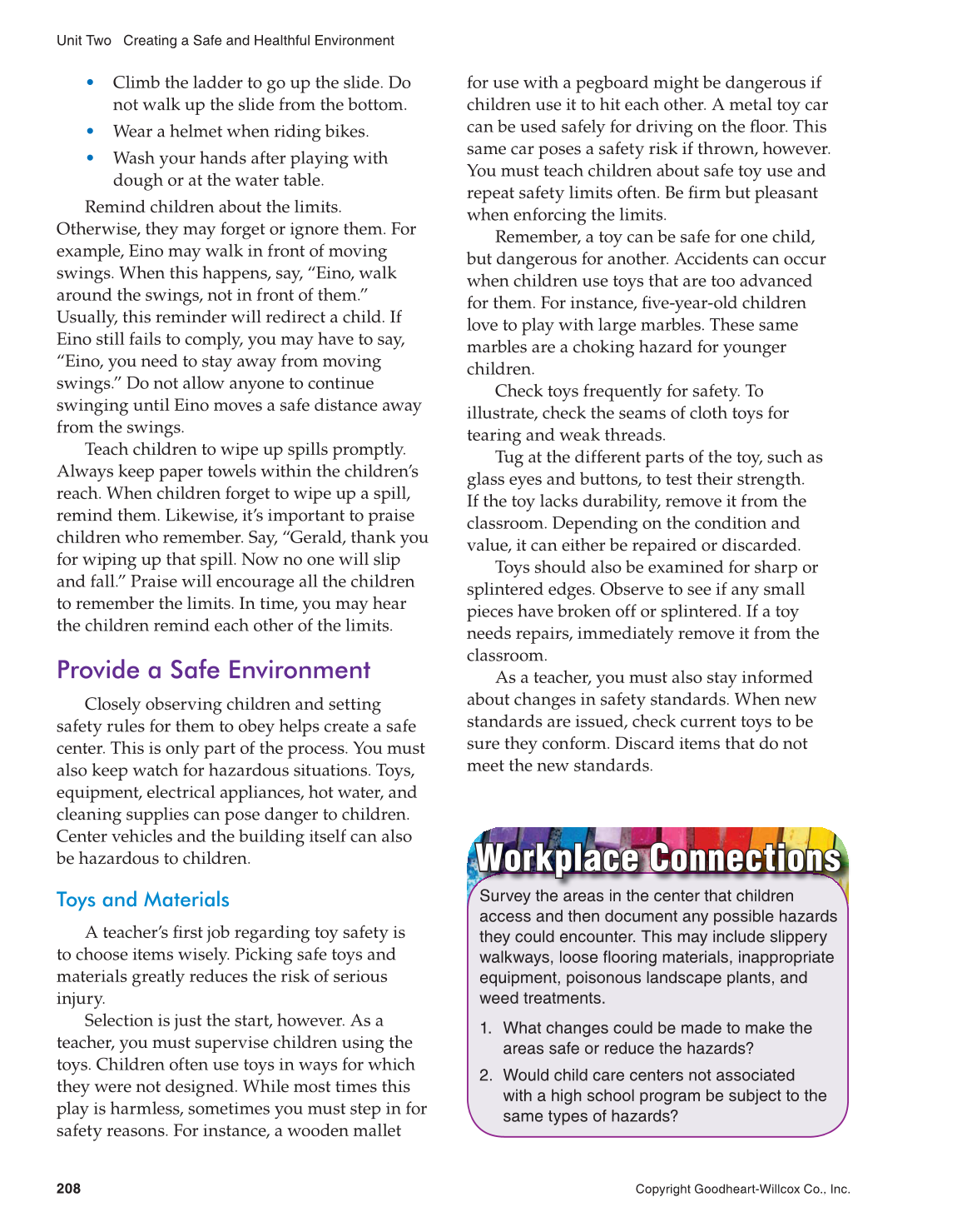 Working with Young Children, 8th Edition page 208