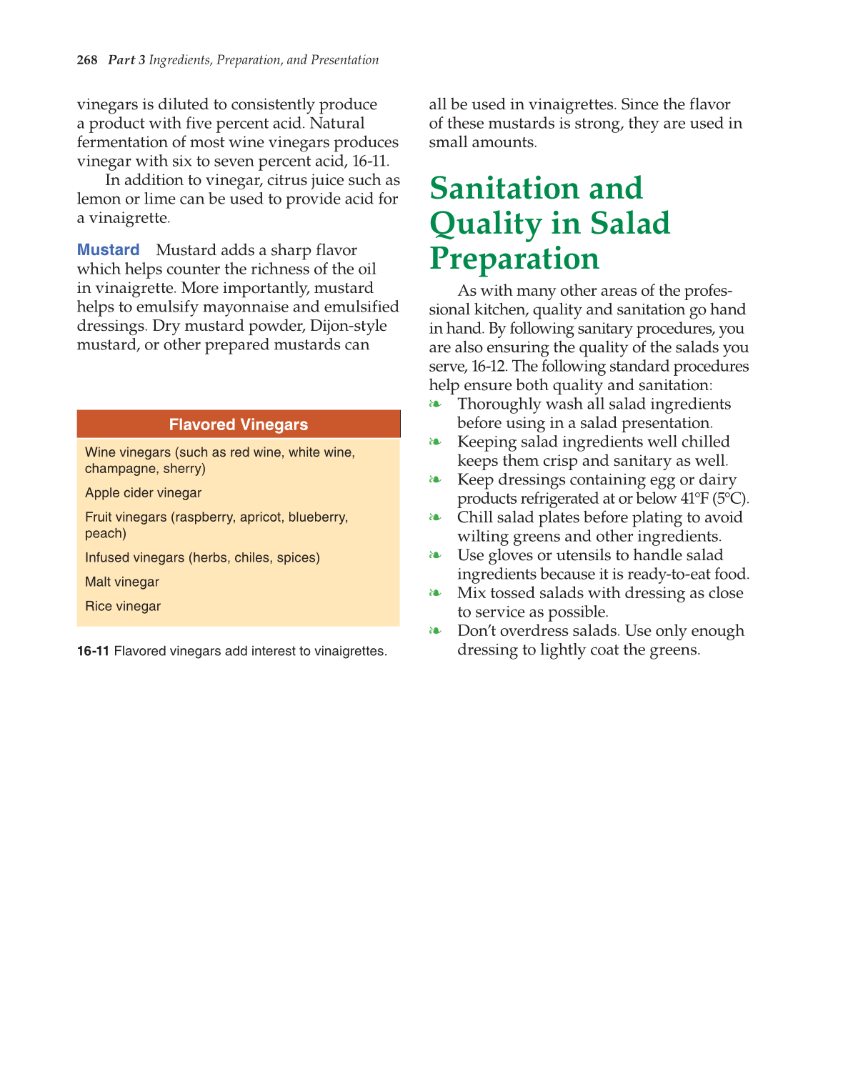 The Culinary Professional, 1st Edition page 268